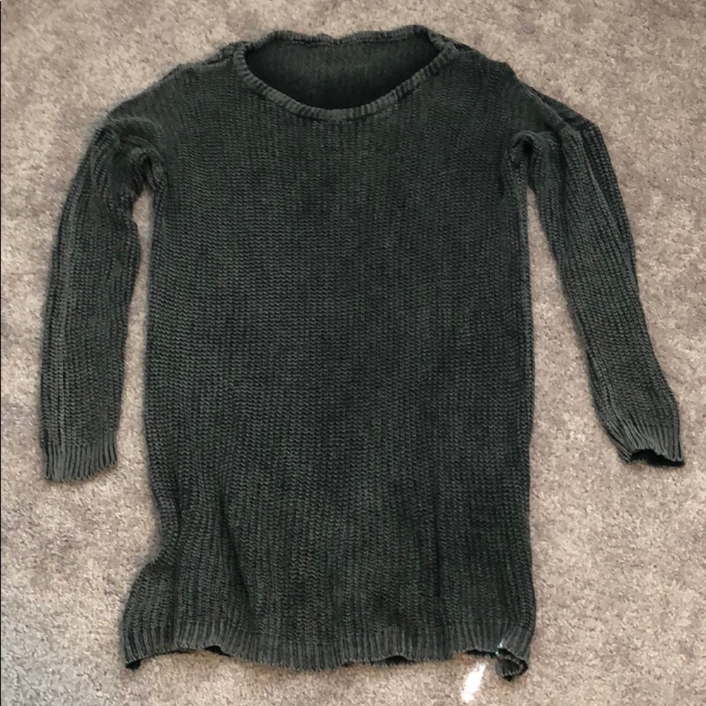 Brandy Melville faded gray oversized sweater